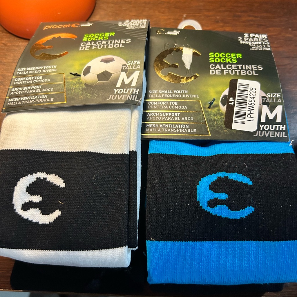 Puma Youth Soccer Socks - Black And Blue